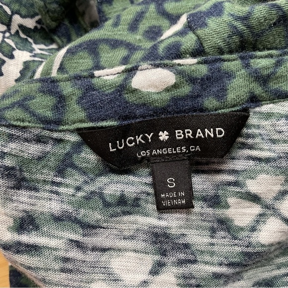 Lucky Brand Split Neck Pullover Shirt Size Small - Picture 6 of 8